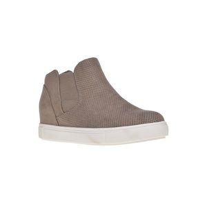 Time and Tru Women's Wedge Bootie Sneakers | Taupe | 9W